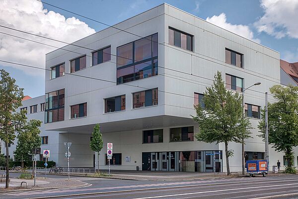 HTWK-Bibliotheksgebäude, Außenaufnahme