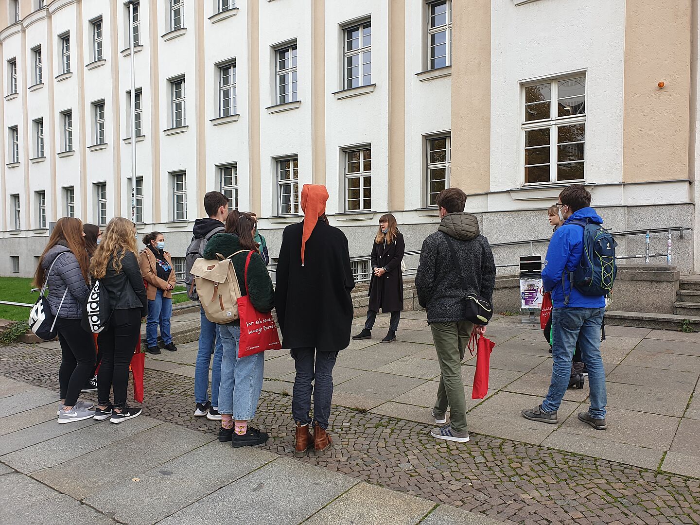 Campusrundgang mit Studierenden