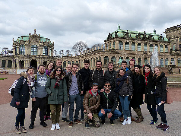 Gruppenfoto im Dresdner Zwinger