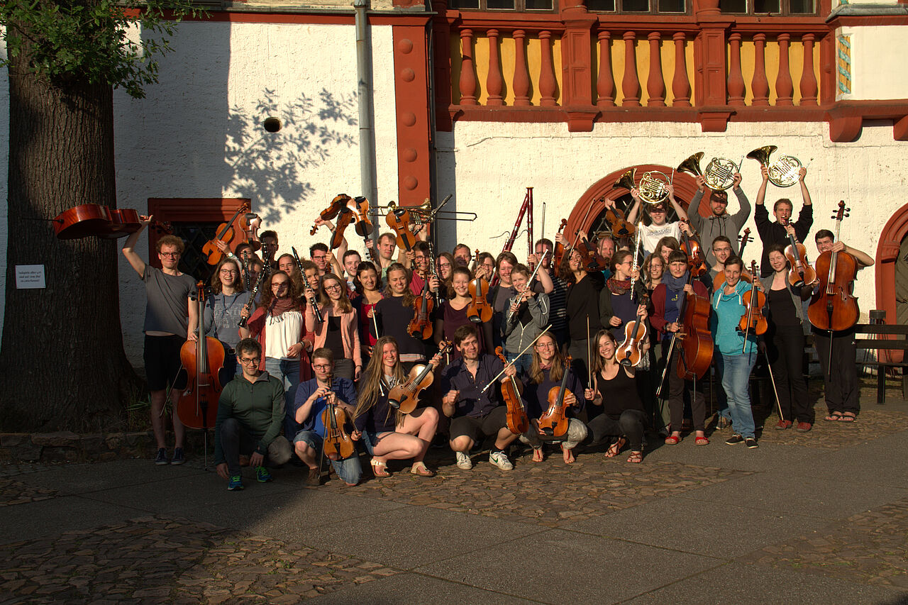 Group picture of the HTWK Orchestra