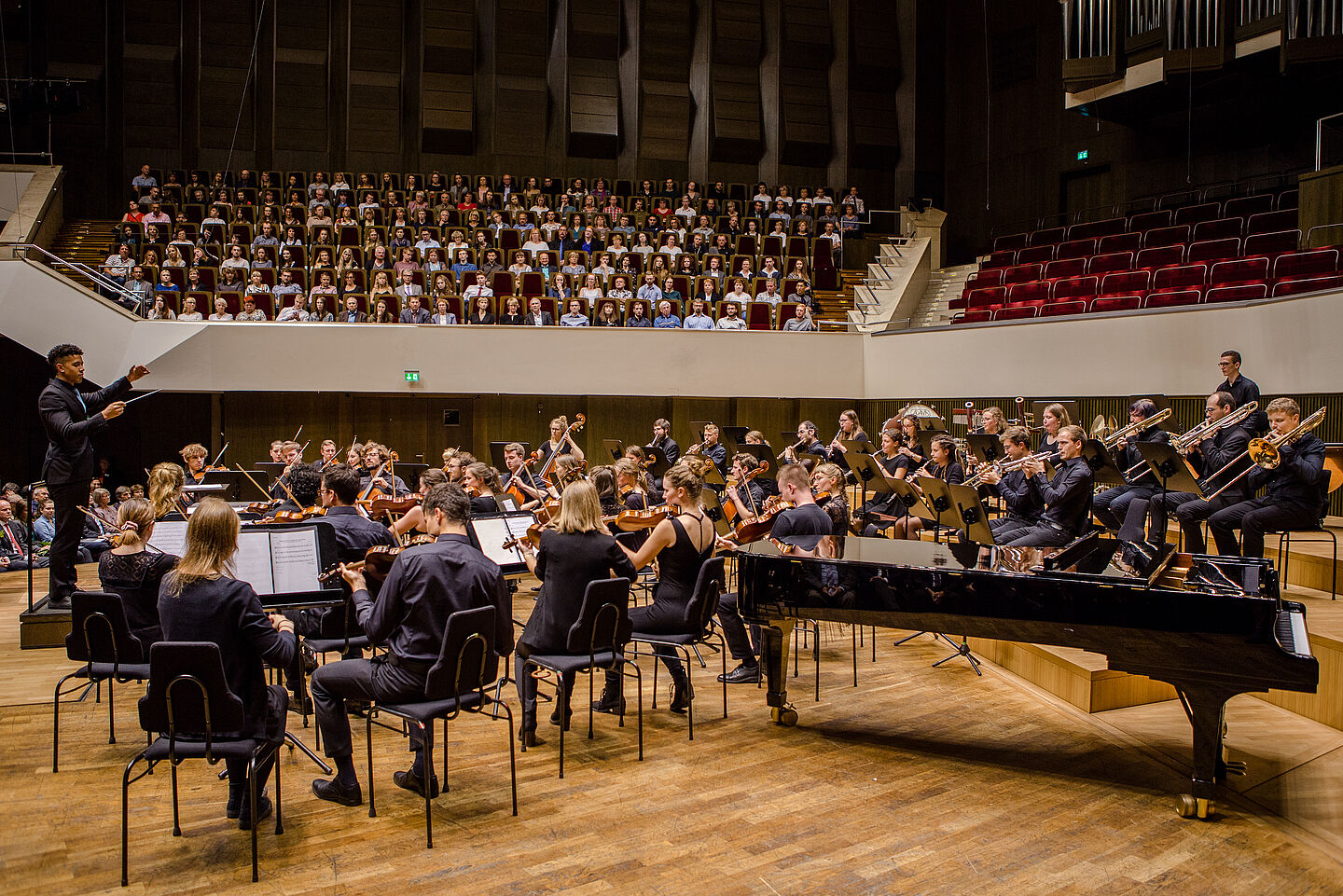 Das HTWK Orchester im Gewandhaus. 