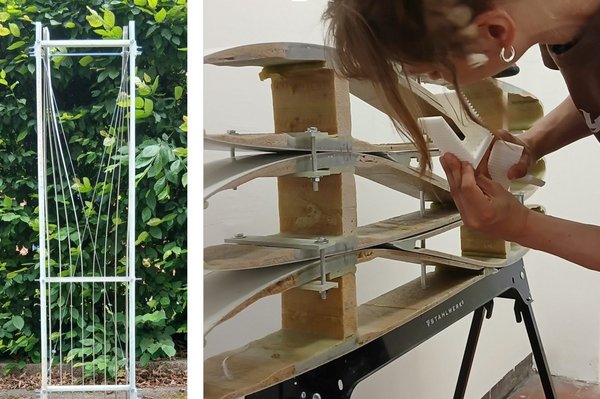 ReRotor Prototypen als Fassadenschutz aus alten Rotorblättern