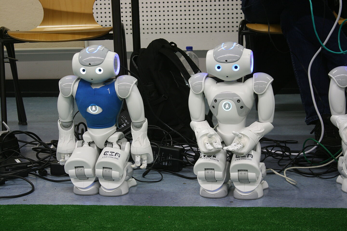 Mit von der Partie: Fußballer der HTWK Robots. (Foto: HTWK Leipzig)