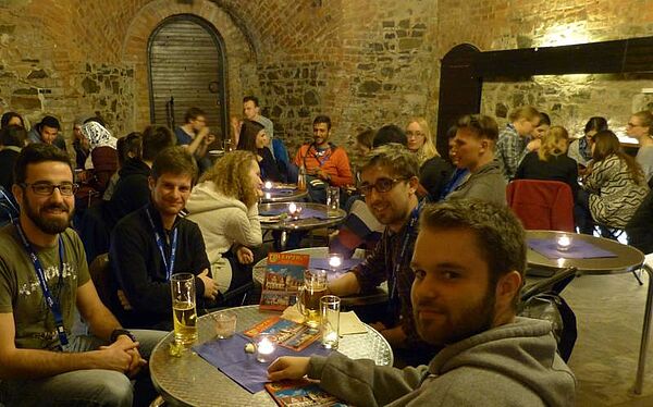 Get-together der Austauschstudierenden in der Moritzbastei