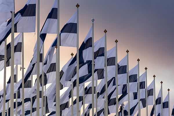 Flaggen Finnland