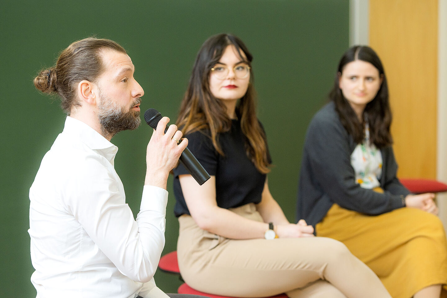 Podiumsdiskussion während der Preisverleihung